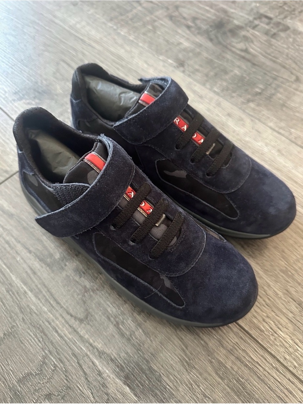 Prada Americaโs Cup Linea Rossa Junior Sneakers EU 32 NIB